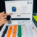 I20 Ultra 3 max suit smartwatch with 7 straps + free Earbuds
