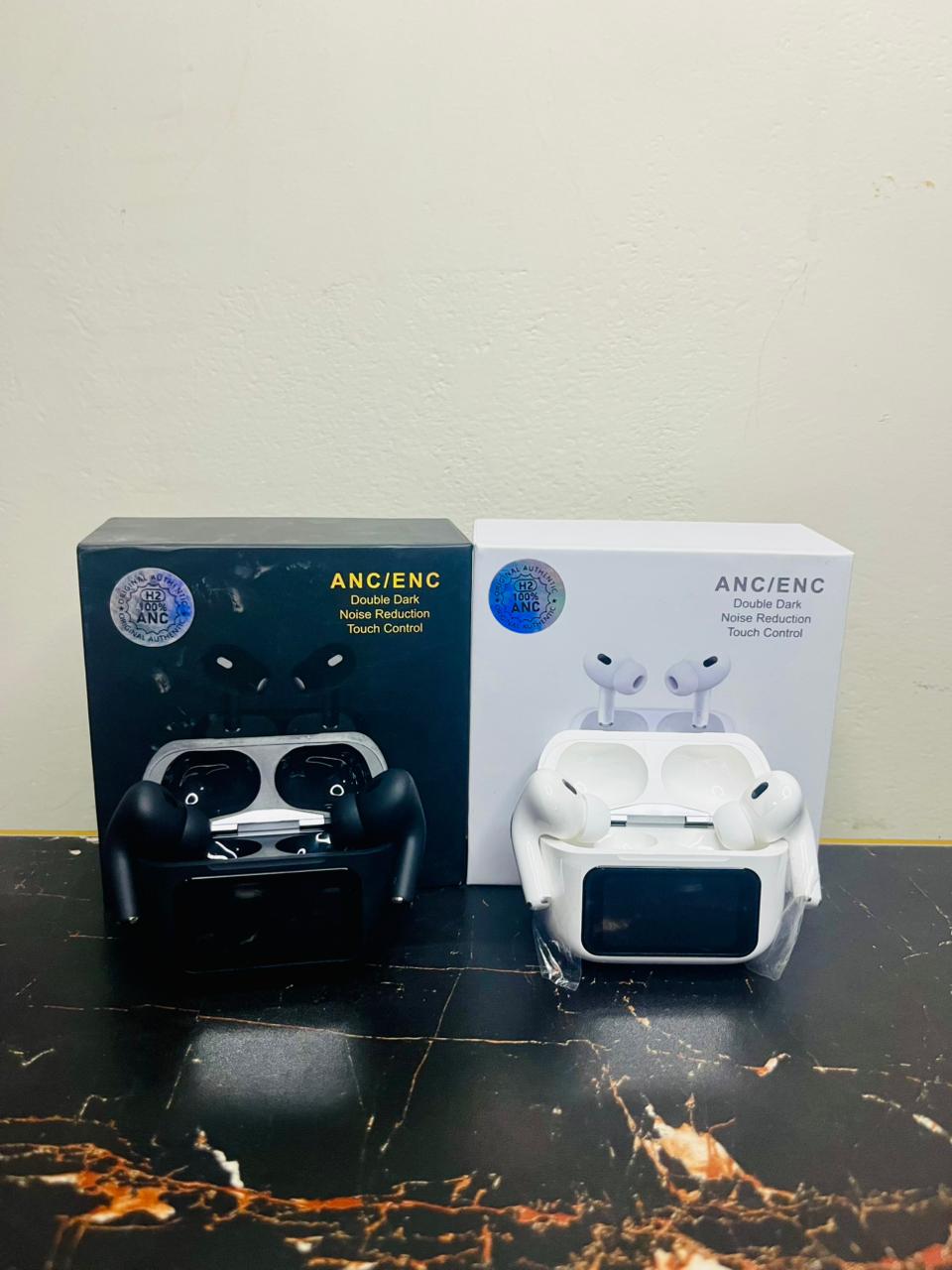 White A9 Pro Screen Earbuds